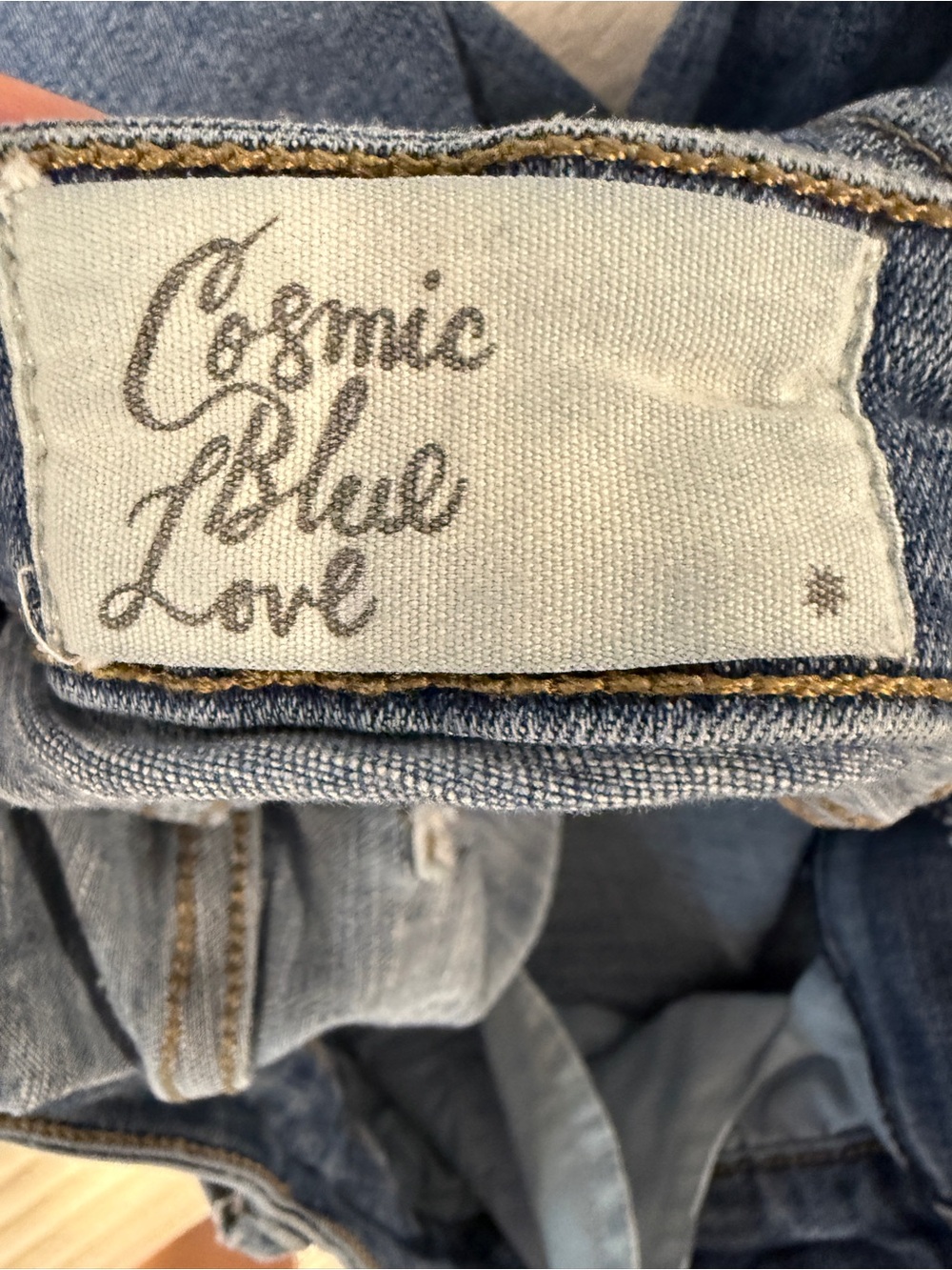 Cosmic Blue Love Distressed Skinny Jeans Women’s Size 28 Medium Wash Denim - Picture 7 of 9